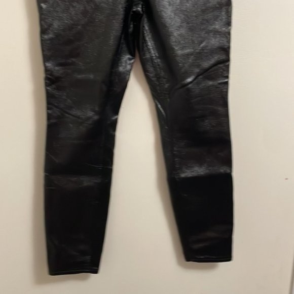Free People Black Shiny Pants - Picture 5 of 10